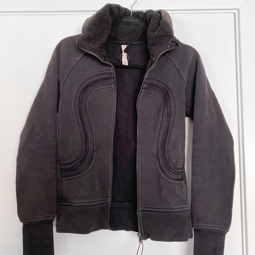 Lululemon Black Thick Running Jacket